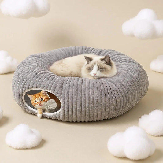 The Feline Funhouse: Purr-fect Peekaboo Padded Playground for Cats Who Think They're Ninjas, Fluffy Cloud Edition, Now With Extra Snuggle-ocity!