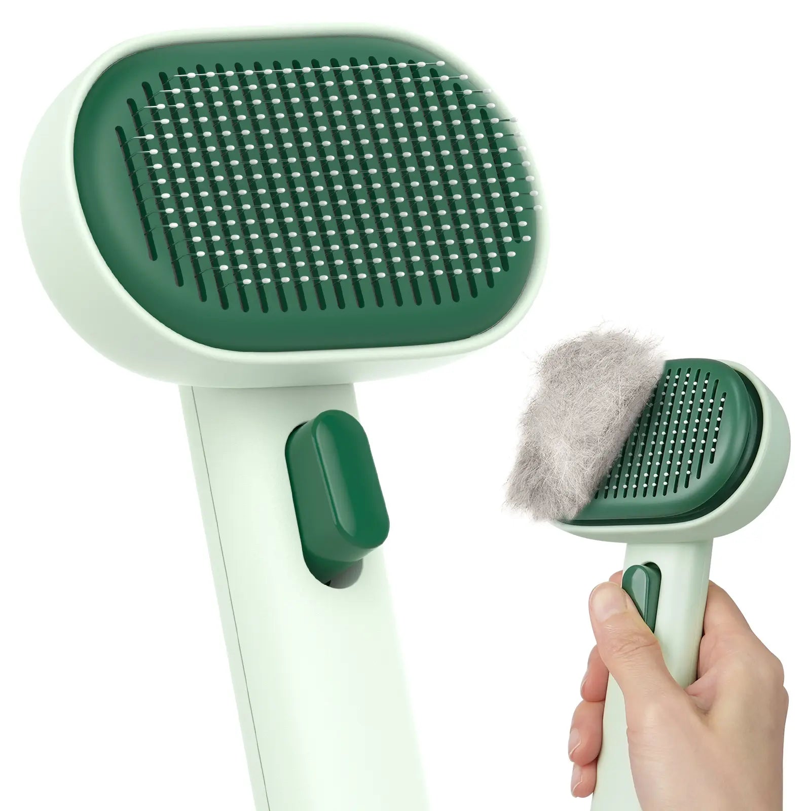 Aumuca Cat Deshedding Brush - Fur Removal Tool for Long/Short Haired Cats, Kittens & Dogs, Pet Grooming Supplies with Massage Function to Remove Loose Fur