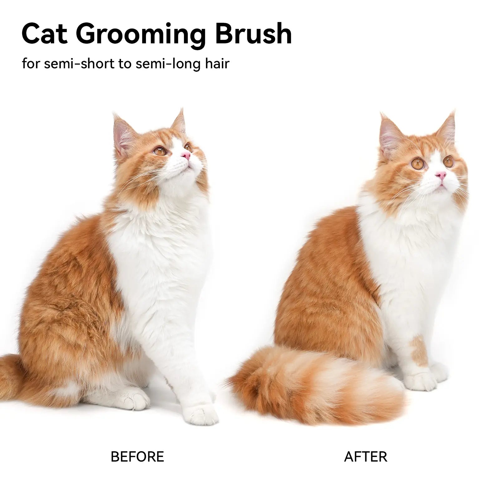 Aumuca Cat Deshedding Brush - Fur Removal Tool for Long/Short Haired Cats, Kittens & Dogs, Pet Grooming Supplies with Massage Function to Remove Loose Fur