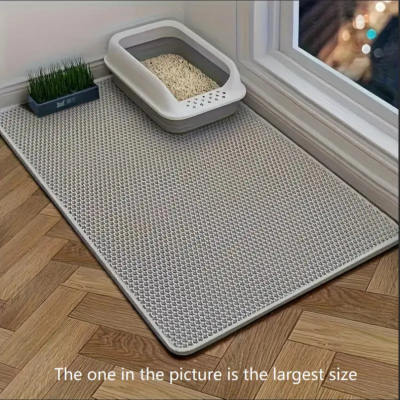 Honey, I Shrunk the Litter! The Extra Large Cat Mat That Catches More Cat Crime Than a Super Sleuth!