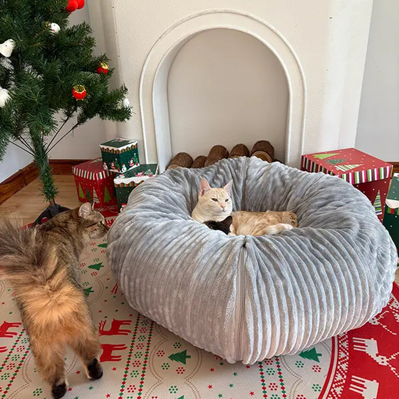 The Feline Funhouse: Purr-fect Peekaboo Padded Playground for Cats Who Think They're Ninjas, Fluffy Cloud Edition, Now With Extra Snuggle-ocity!