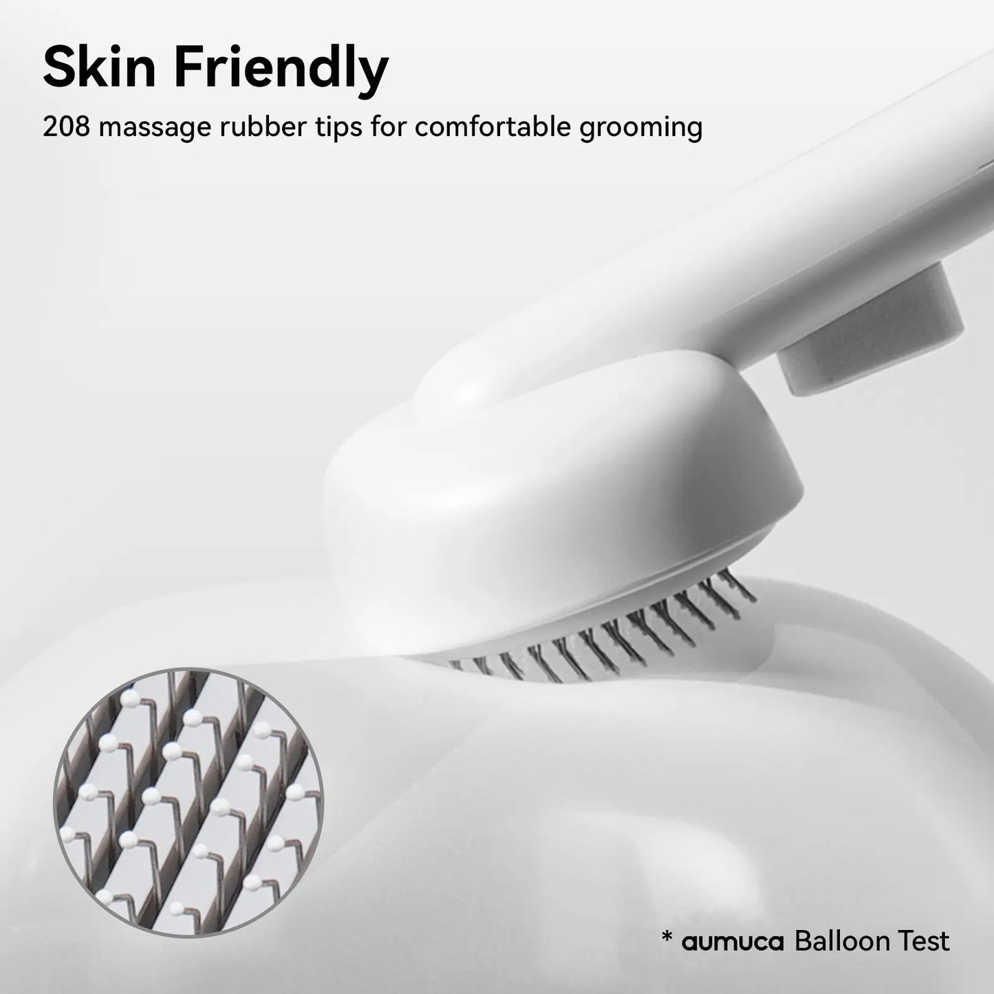 Aumuca Cat Deshedding Brush - Fur Removal Tool for Long/Short Haired Cats, Kittens & Dogs, Pet Grooming Supplies with Massage Function to Remove Loose Fur