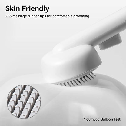 Aumuca Cat Deshedding Brush - Fur Removal Tool for Long/Short Haired Cats, Kittens & Dogs, Pet Grooming Supplies with Massage Function to Remove Loose Fur