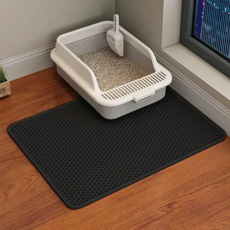 Honey, I Shrunk the Litter! The Extra Large Cat Mat That Catches More Cat Crime Than a Super Sleuth!