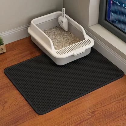 Honey, I Shrunk the Litter! The Extra Large Cat Mat That Catches More Cat Crime Than a Super Sleuth!